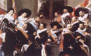 Frans Hals Banquet of the Officers of the Civic Guard of St Adrian Sweden oil painting artist
